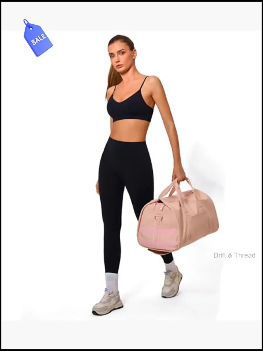 V Neck Sports Bra Wireless Padded Adjustable Straps Yoga Low Impact